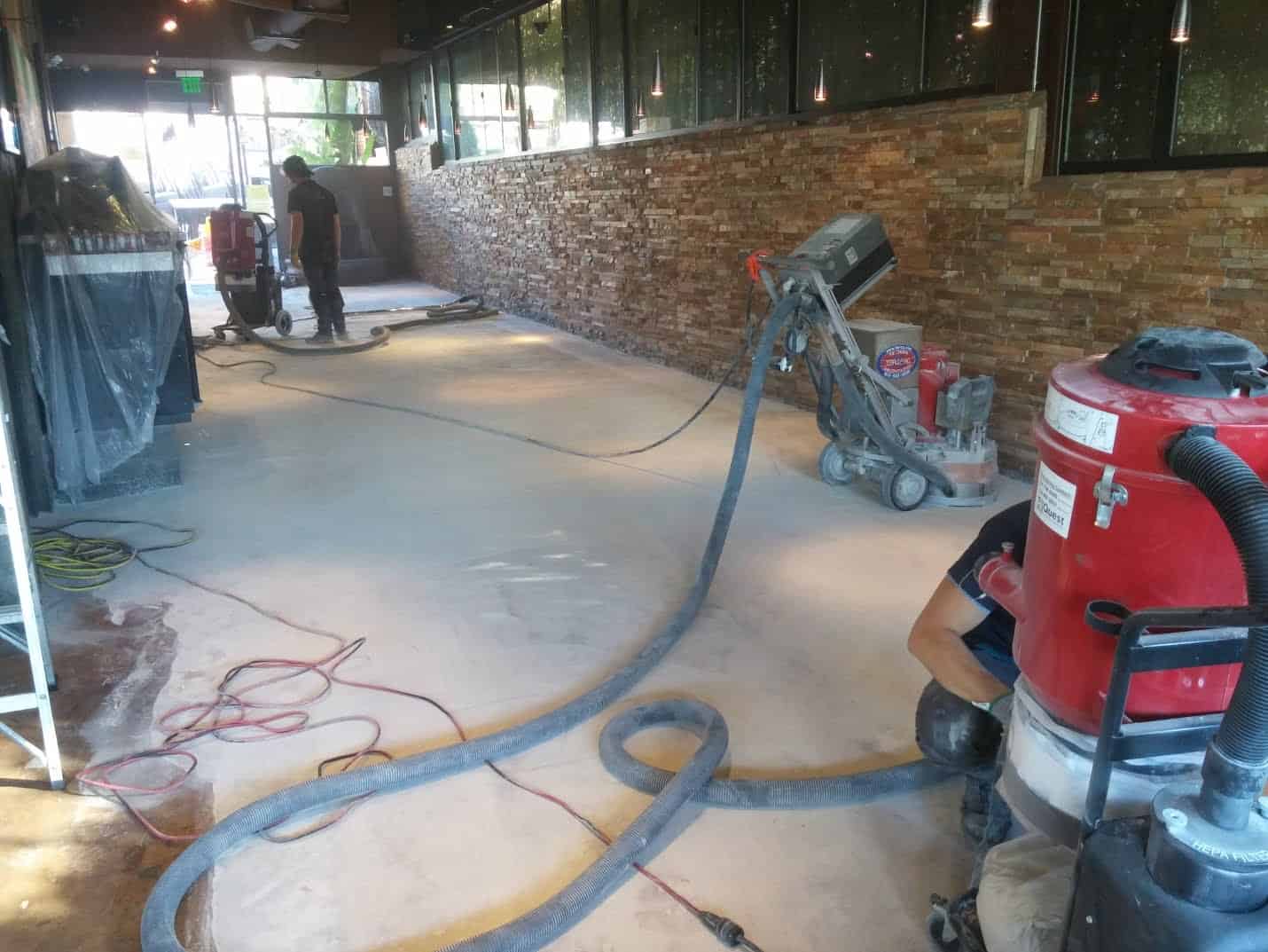 Polished concrete restaurant floor, Hollywood (2 of 6)