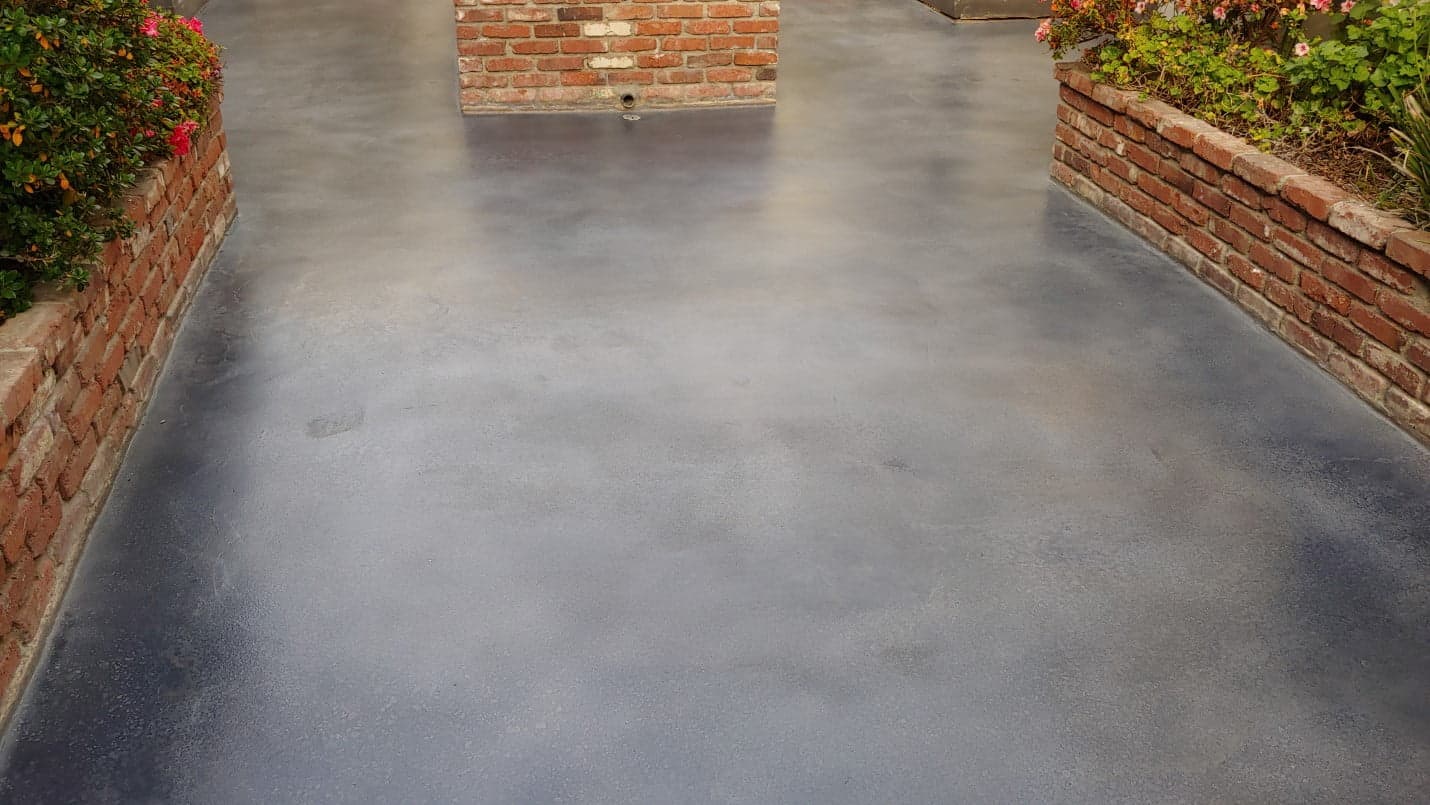Color stained concrete courtyard, West Los Angeles (6 of 6)