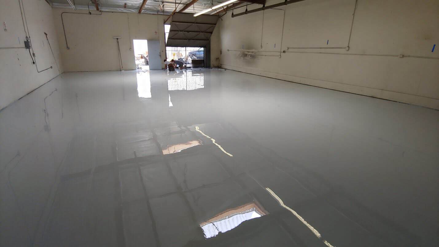Epoxy coated warehouse conversion floor, Los Angeles (4 of 6)