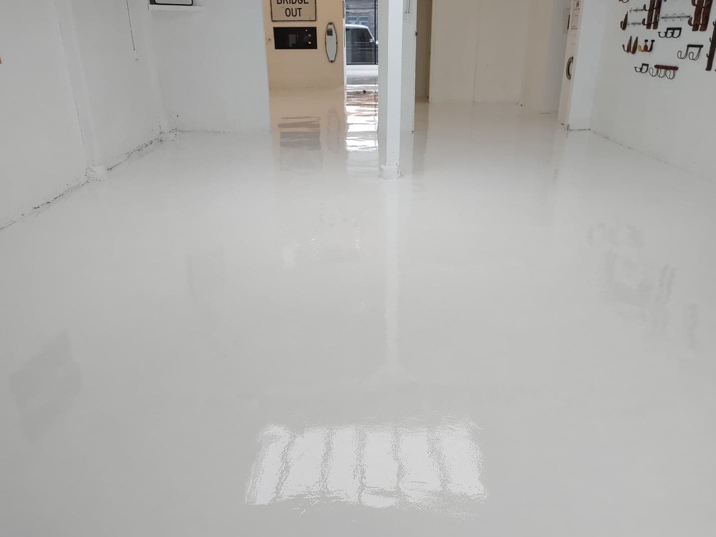 Epoxy coated retail floor, antique furniture store, Los Angeles (10 of 16)