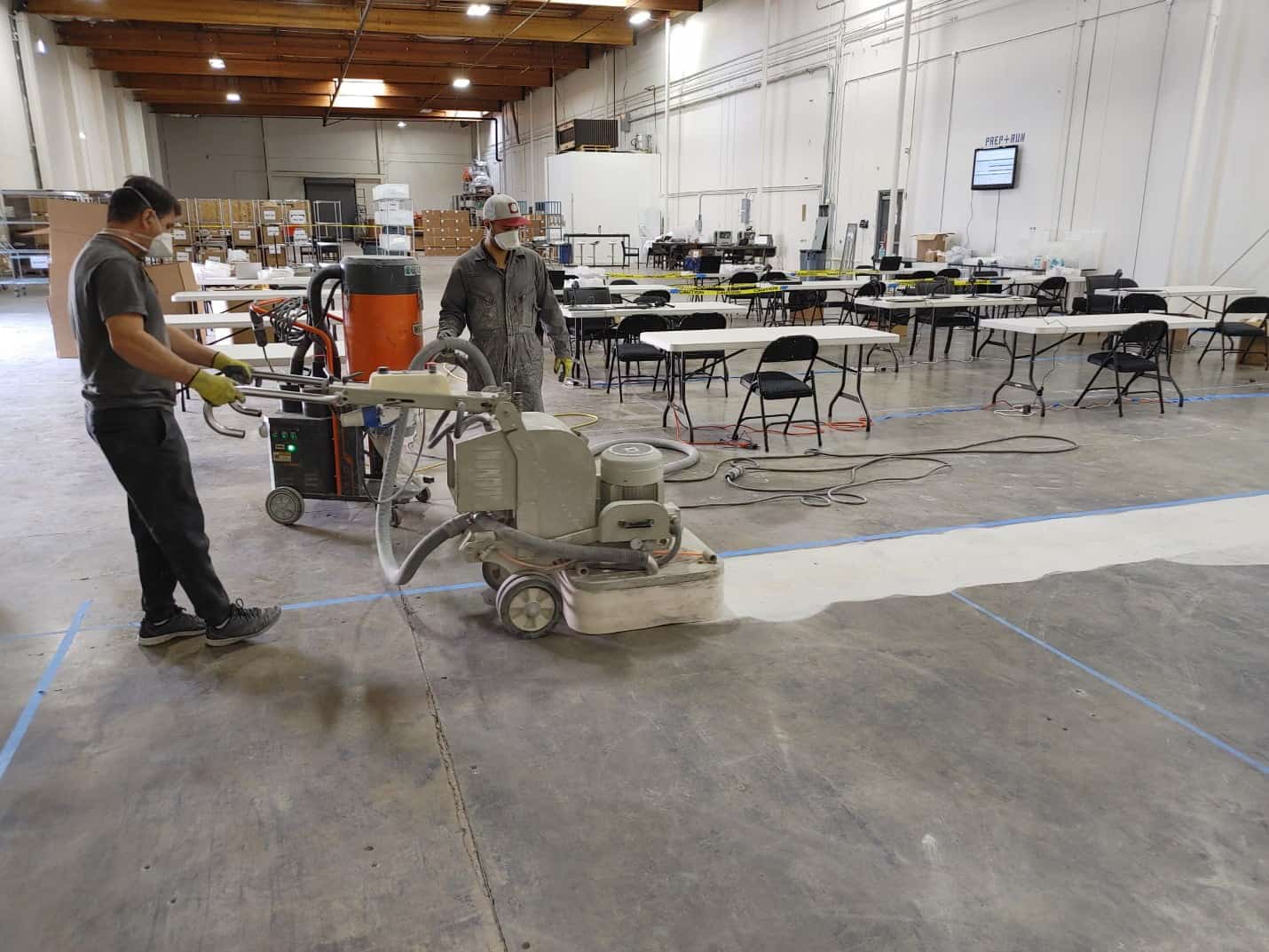 Epoxy coated warehouse floor, Compton (3 of 10)