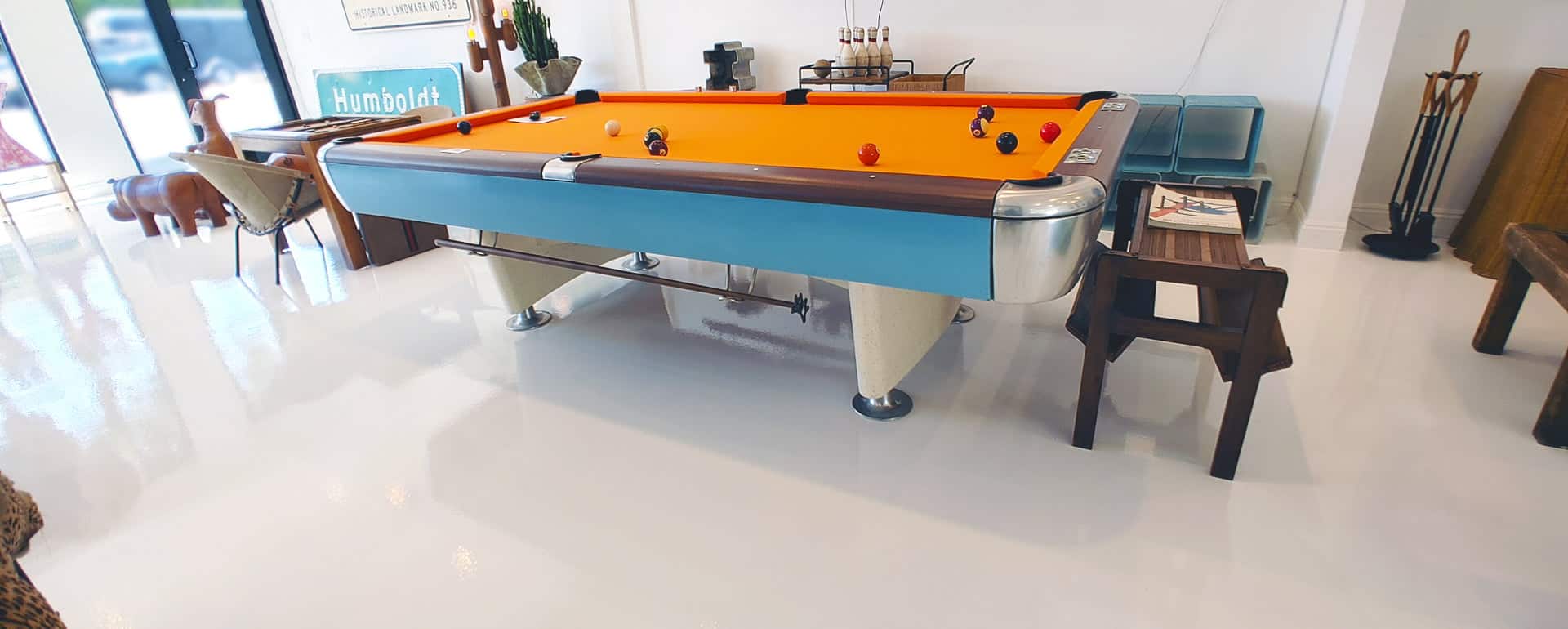 Epoxy coated retail floor, antique furniture store, Los Angeles (15 of 16)