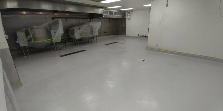 Finished commercial epoxy floor