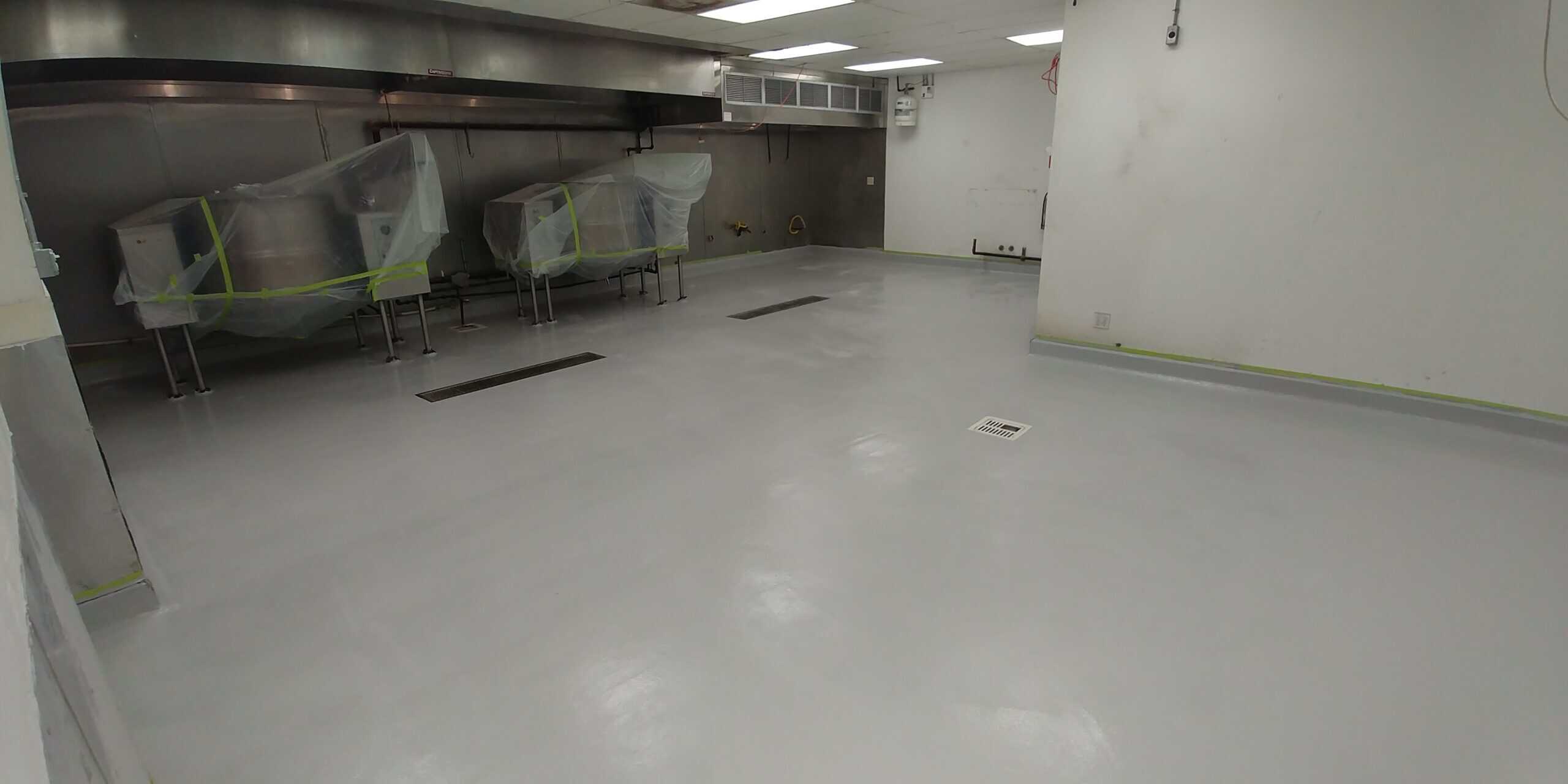 Finished commercial epoxy floor