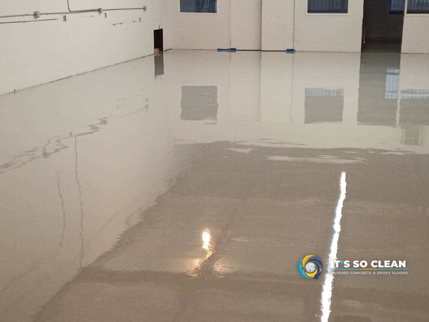 Epoxy coating on a Gardena industrial warehouse floor