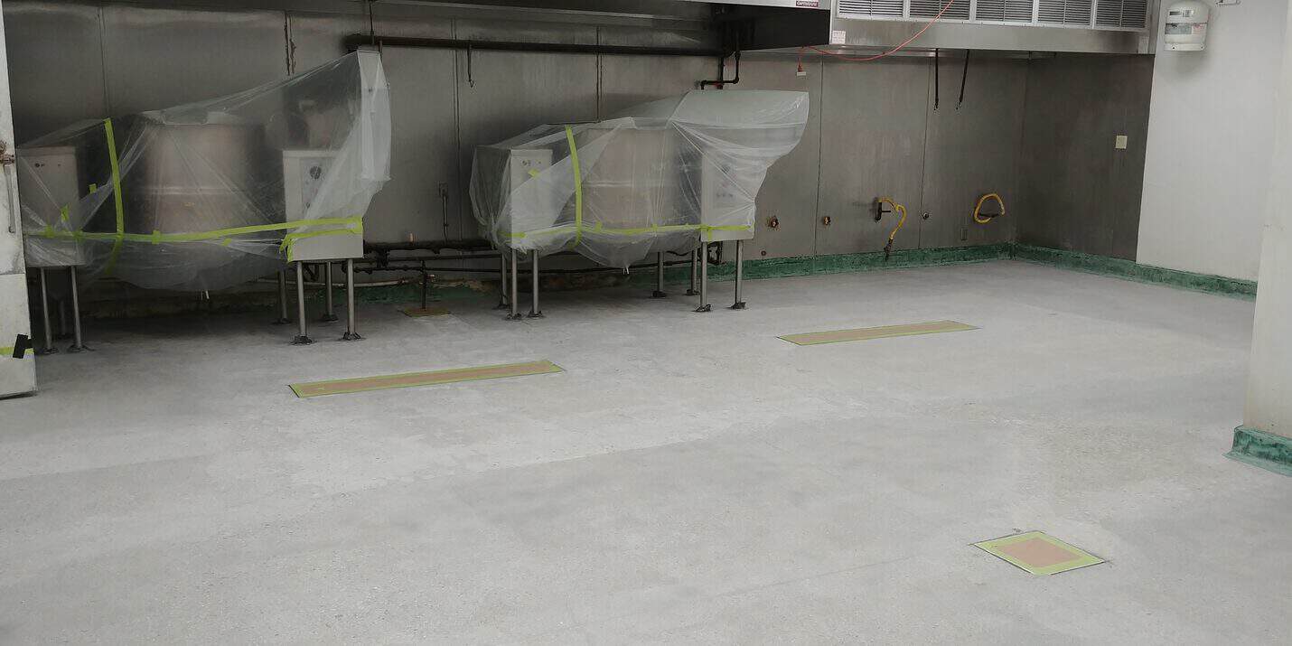 Stainless kettles wrapped and taped in place before coating