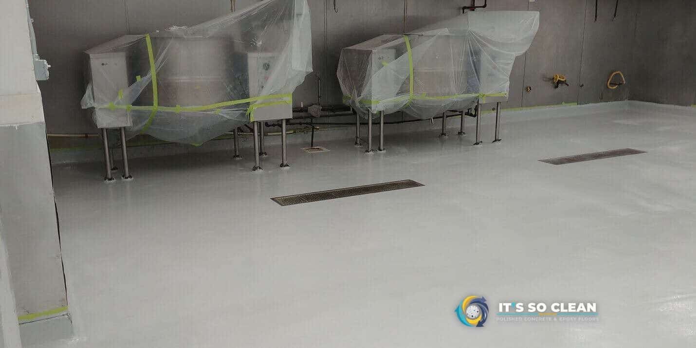 Epoxy floor in a Gardena industrial kitchen