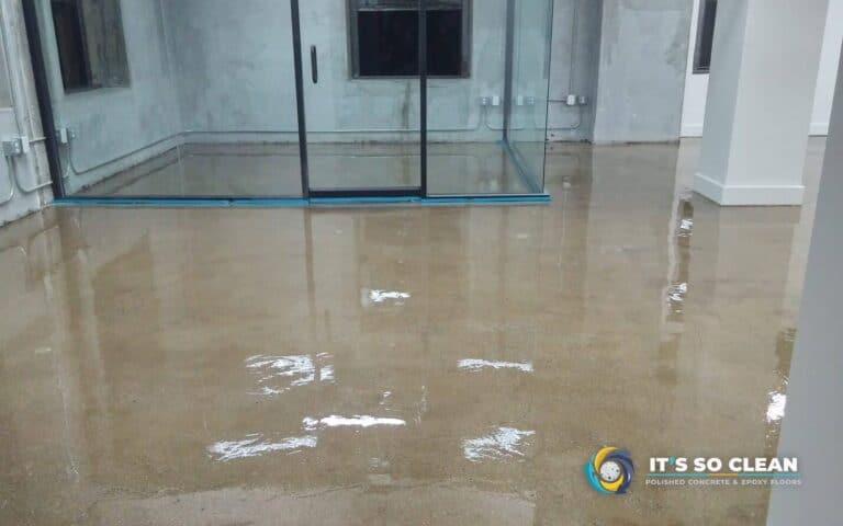 Clear Epoxy Floor - Office Building, Downtown Los Angeles