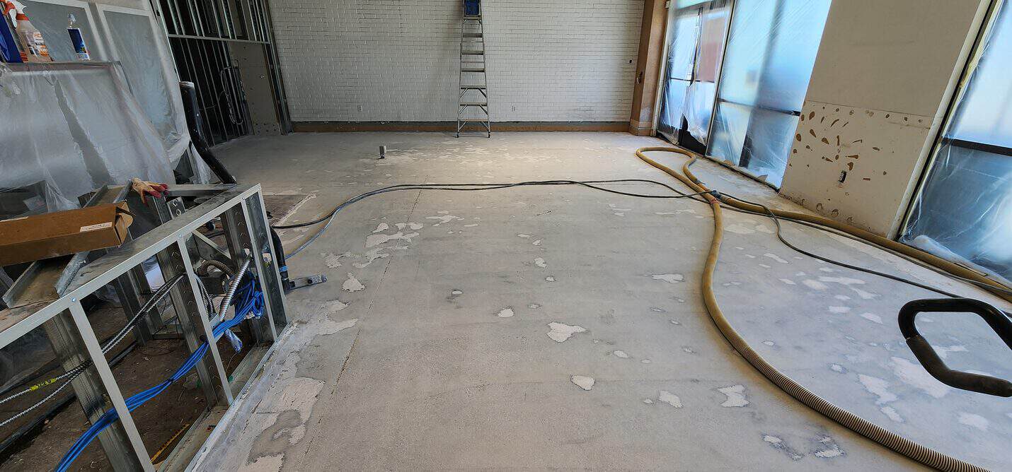 Polished concrete dining floor, 85 Bakery Cypress (2 of 8)