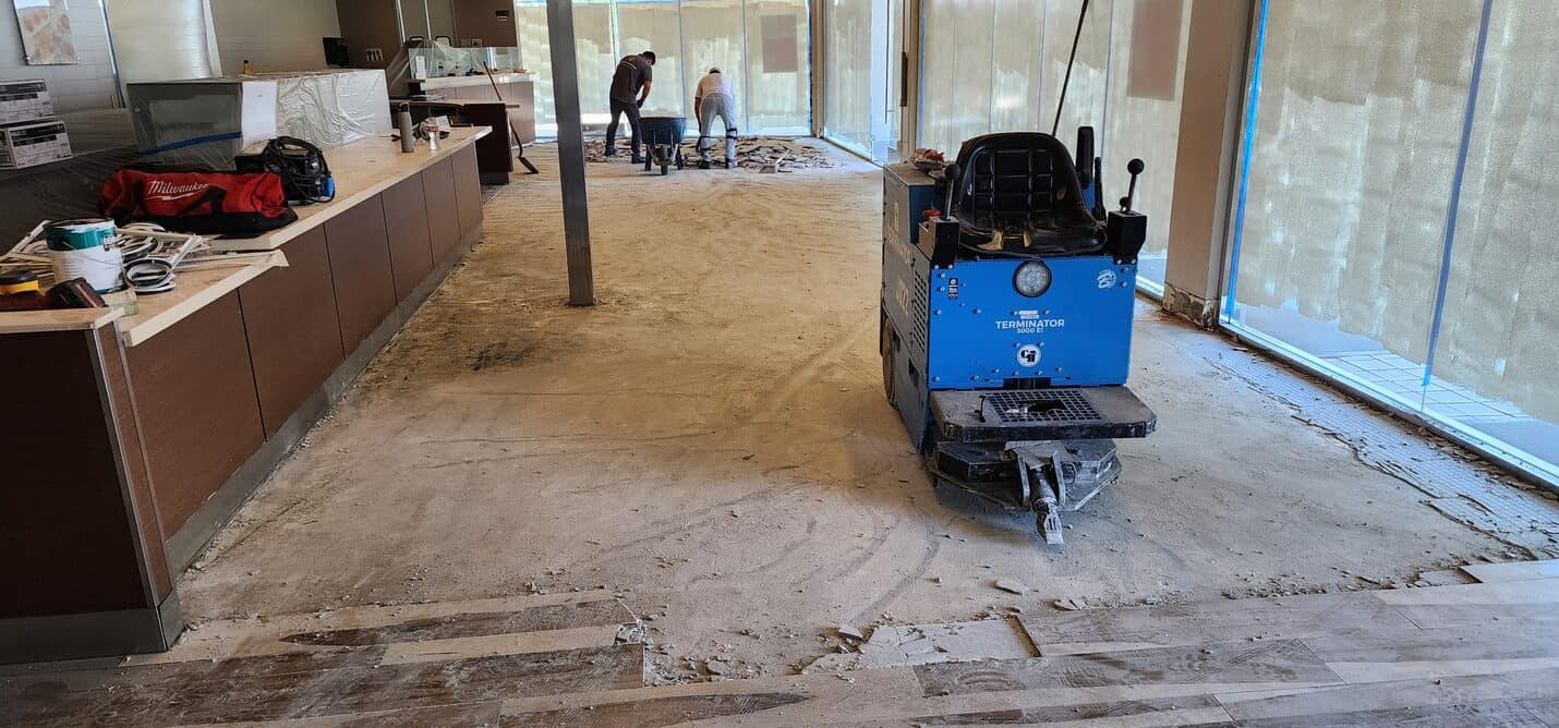 Polished concrete dining floor, 85 Bakery Gardena (3 of 6)