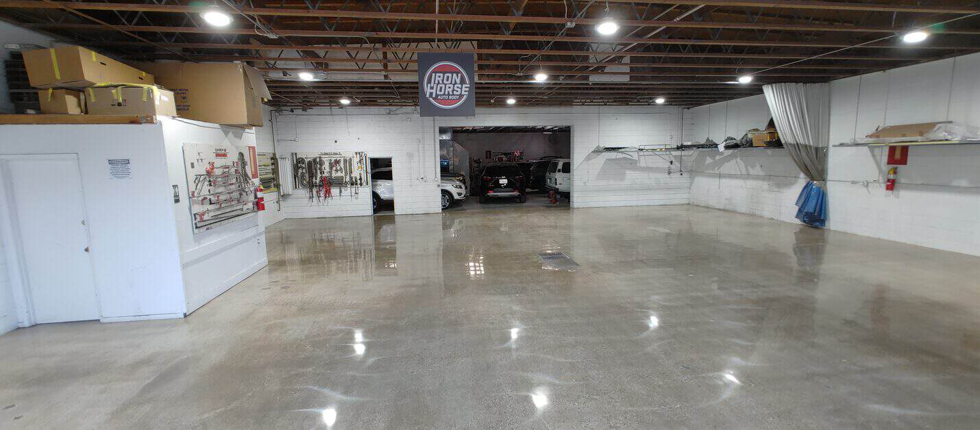 Polished concrete auto shop floor, Santa Barbara (6 of 6)