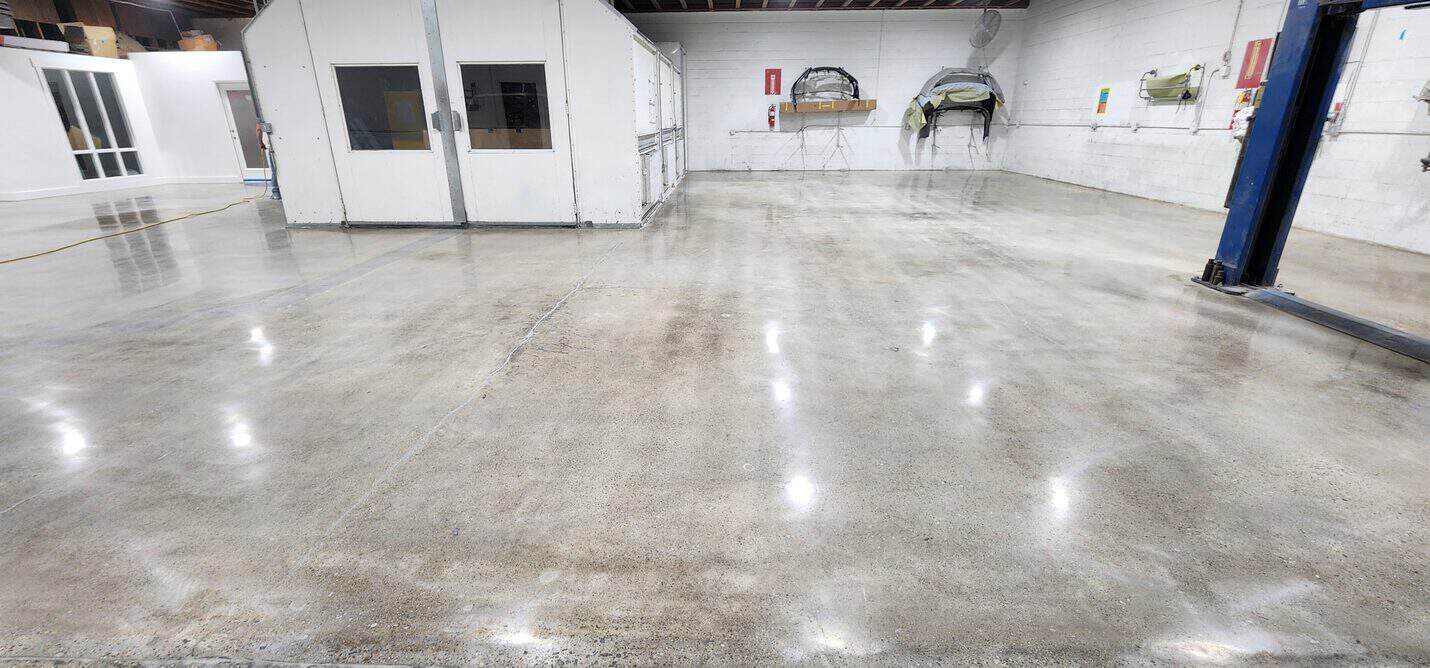 Polished concrete auto shop floor, Santa Barbara (7 of 10)