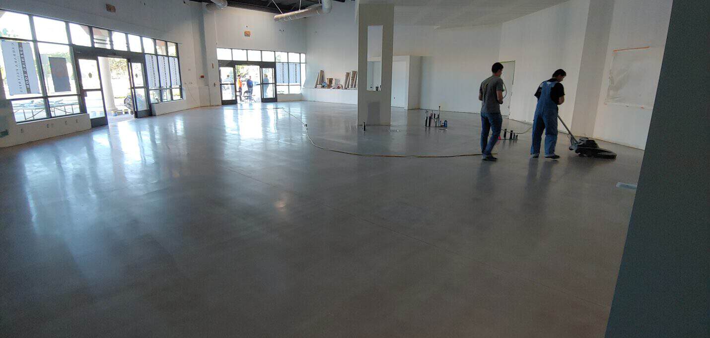 Polished concrete restaurant floor, Carraras Bakery Moorpark (7 of 8)