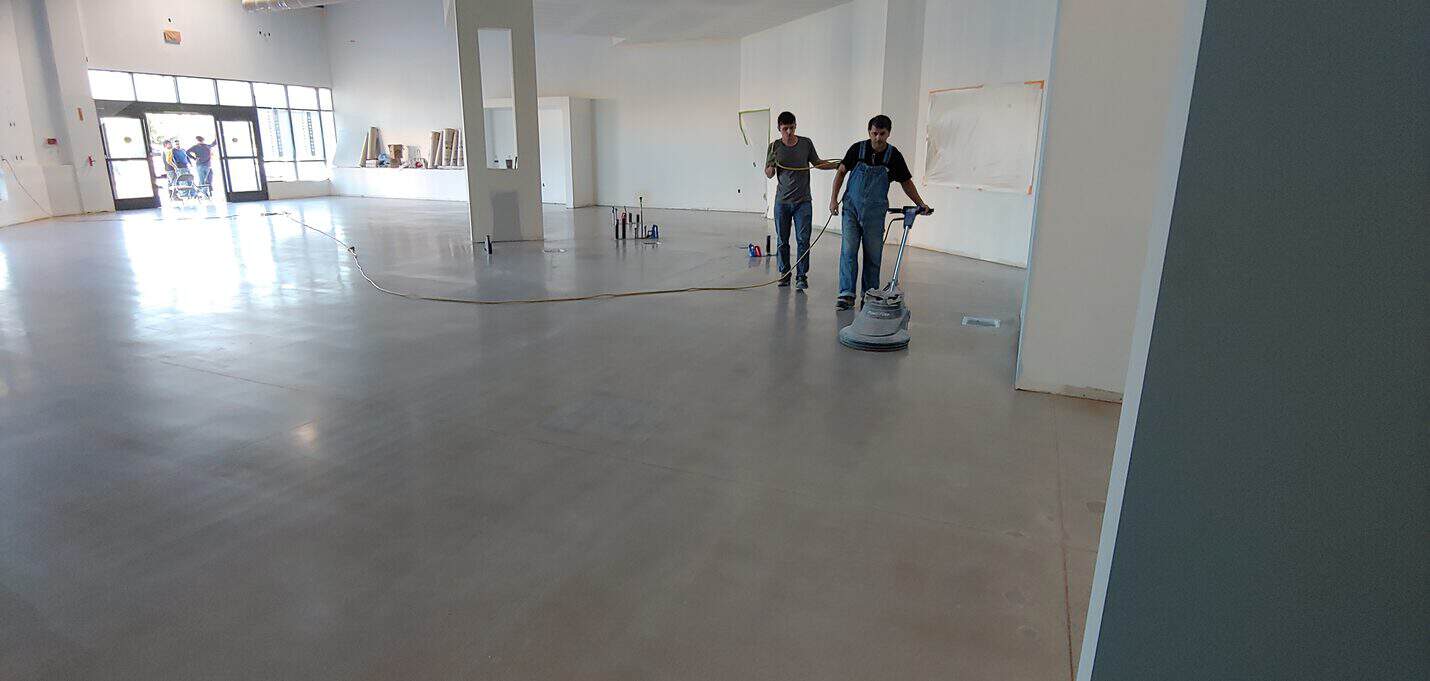 Polished concrete restaurant floor, Carraras Bakery Moorpark (8 of 8)