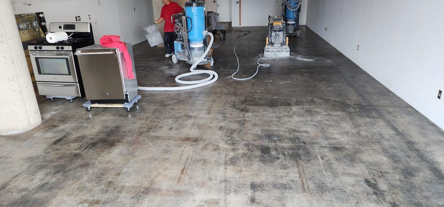 Polished concrete floor in a Downtown Los Angeles loft condo (3 of 6)