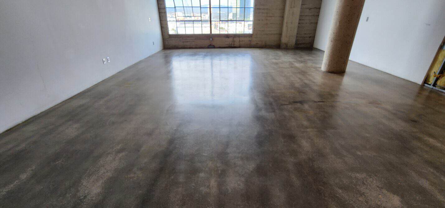 Polished concrete floor in a Downtown Los Angeles loft condo (5 of 6)