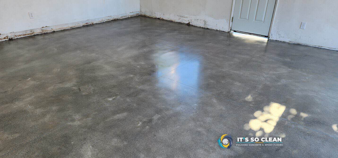 Polished concrete garage floor in Redondo Beach