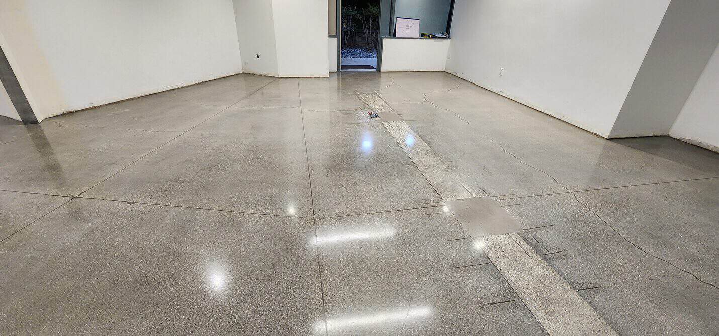 Polished concrete office floor, KB Home Santa Clarita (5 of 6)