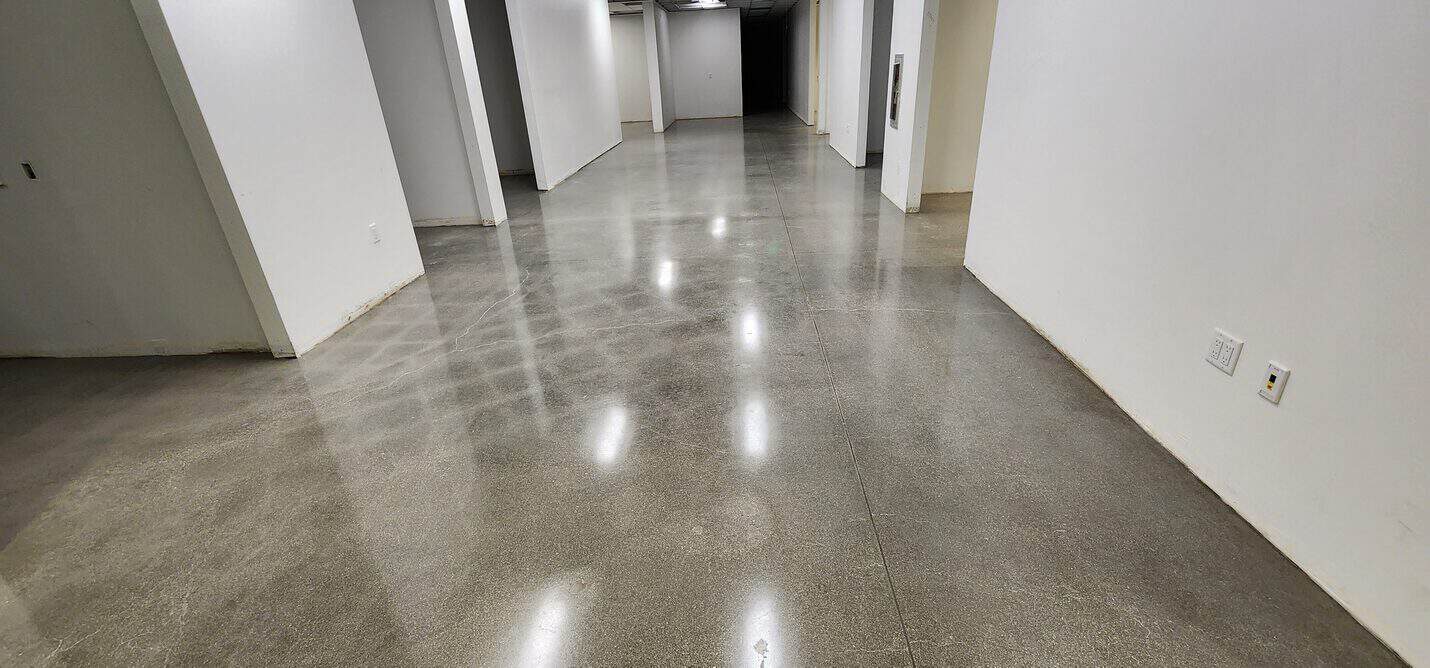 Polished concrete office floor, KB Home Santa Clarita (6 of 6)