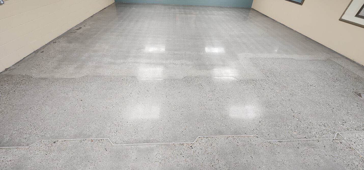 Polished concrete office floor, Long Beach Convention Center (6 of 6)