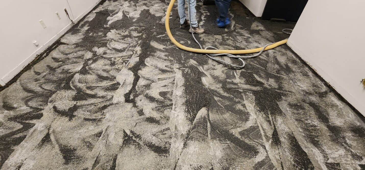Polished concrete office floor, Long Beach Convention Center (2 of 8)
