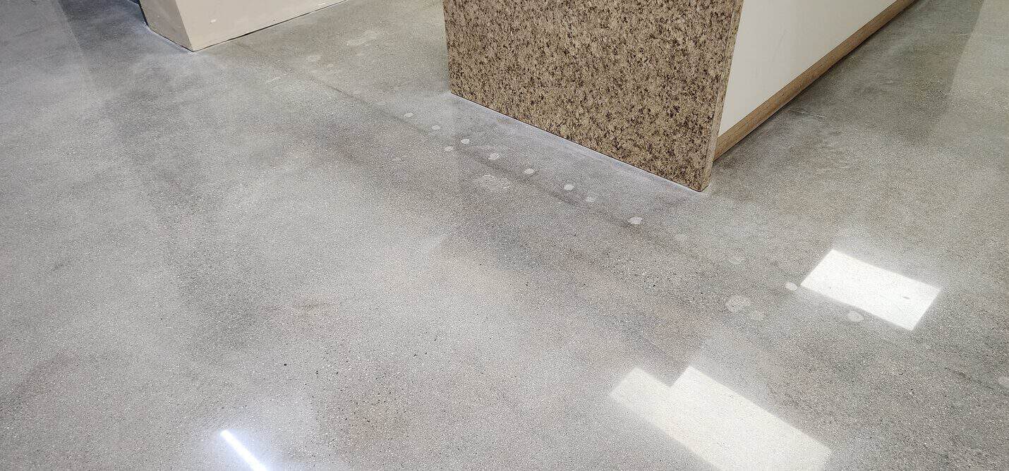 Polished concrete office and reception floor, Long Beach Convention Center (5 of 6)