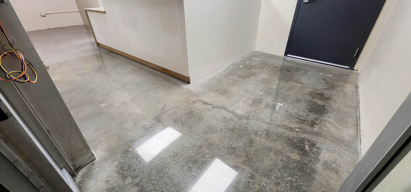Polished concrete office and reception floor, Long Beach Convention Center (6 of 6)