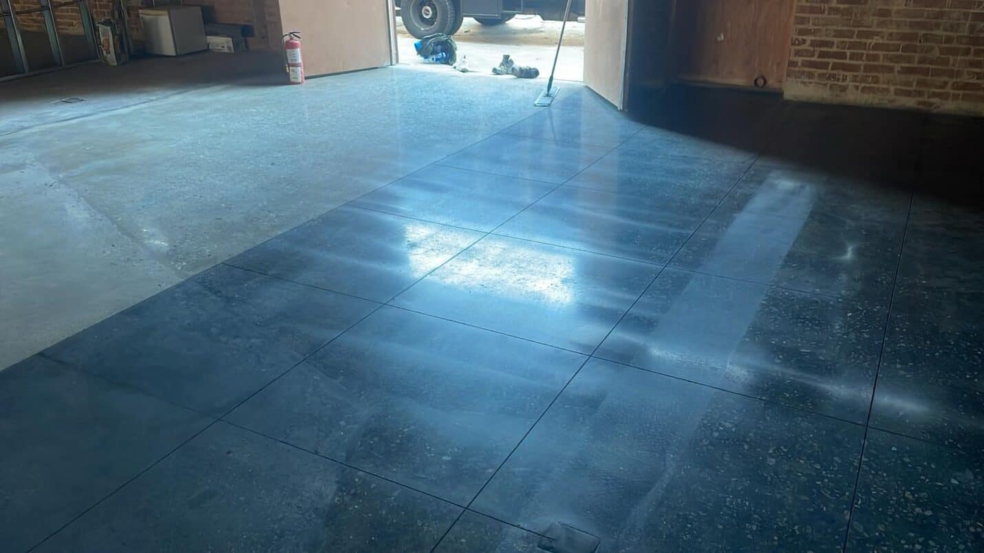 Polished concrete office floor in a Culver City brick building (5 of 10)