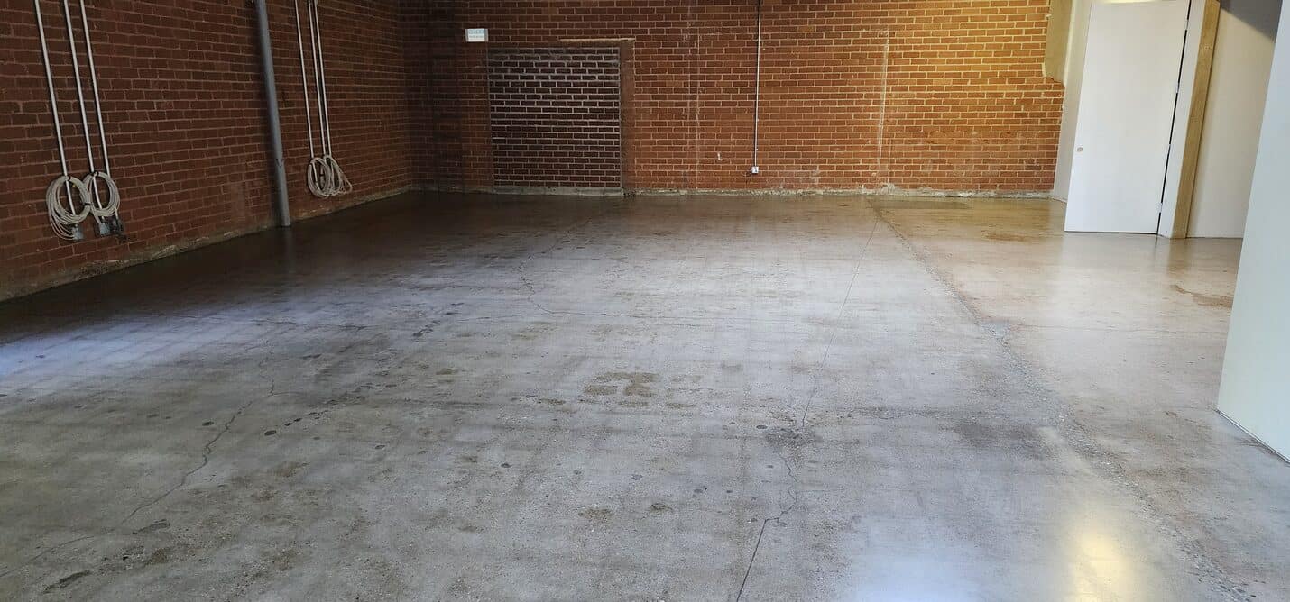 Polished concrete office floor in a Los Angeles brick building (4 of 6)