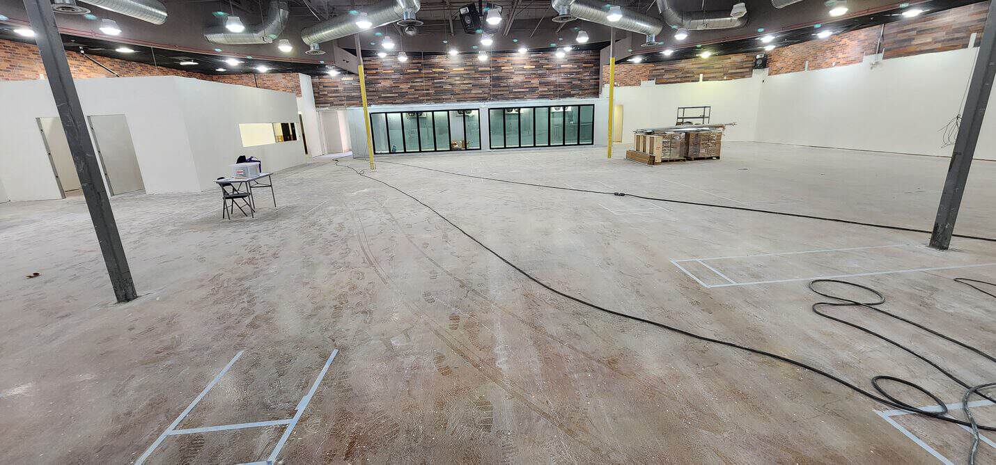 Exposed aggregate polished concrete retail floor, Ladera Ranch (3 of 10)
