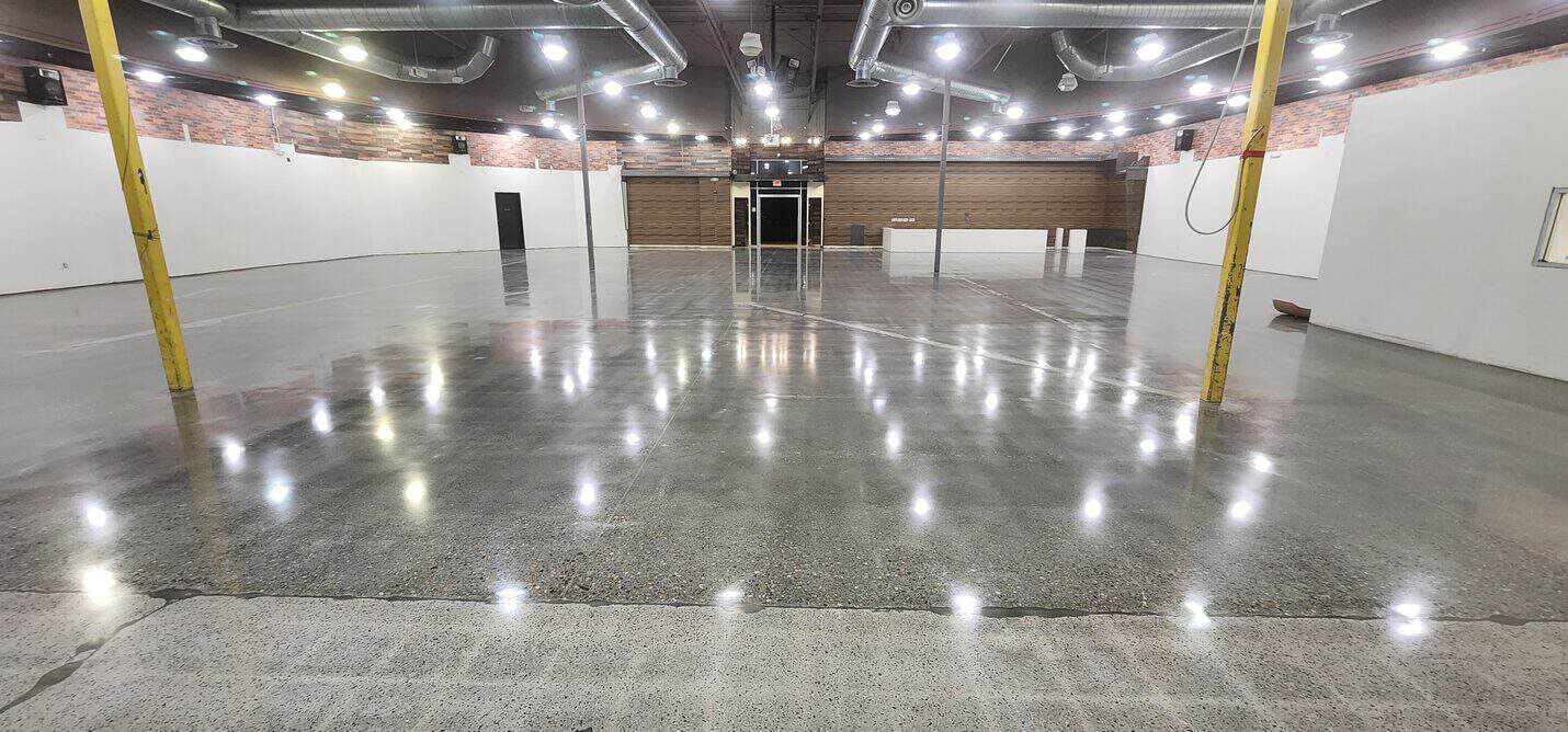 Exposed aggregate polished concrete retail floor, Ladera Ranch (6 of 10)