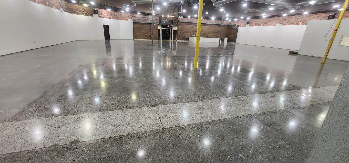 Exposed aggregate polished concrete retail floor, Ladera Ranch (7 of 10)