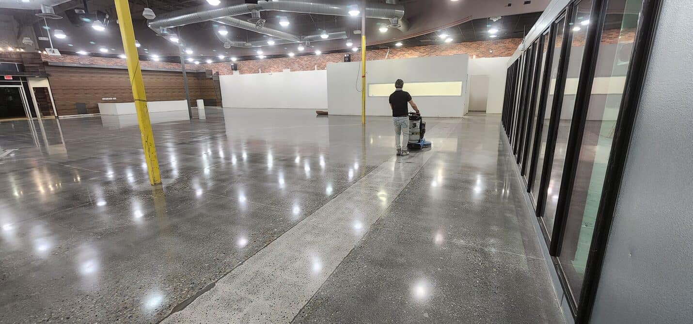 Exposed aggregate polished concrete retail floor, Ladera Ranch (8 of 10)