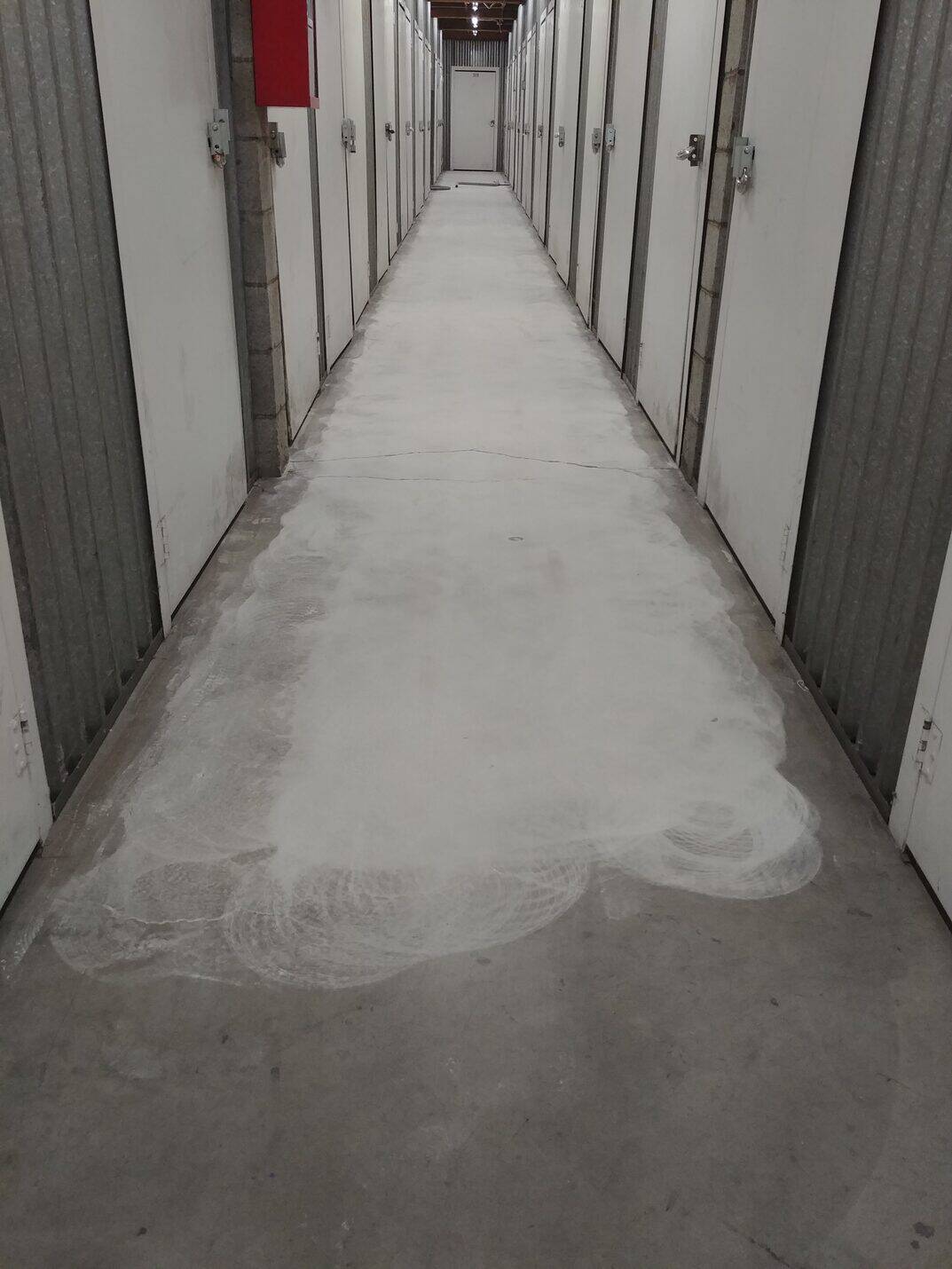 Corridor floor protected during works, Public Storage San Francisco (6 of 6)