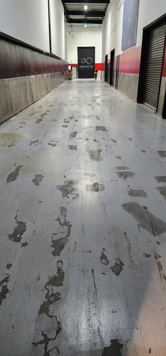 Polished concrete studio corridor, Thunder Studios Long Beach (2 of 10)