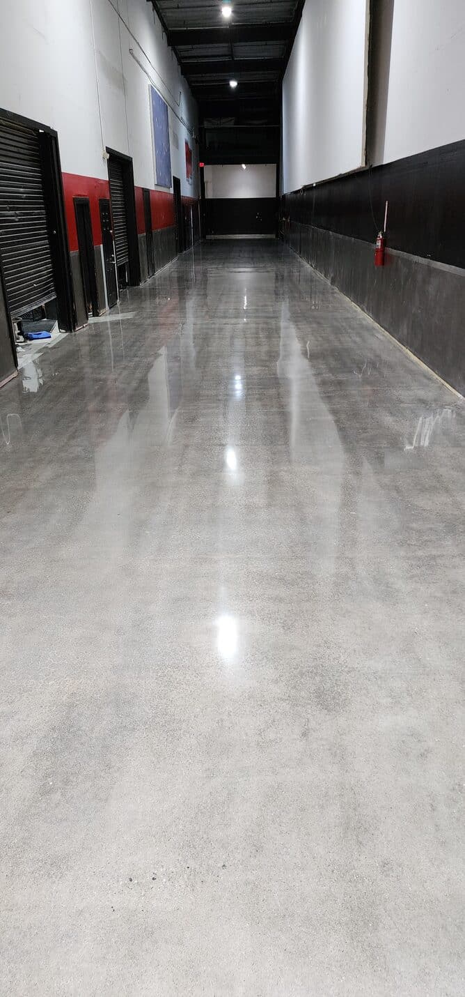 Polished concrete studio corridor, Thunder Studios Long Beach (4 of 10)