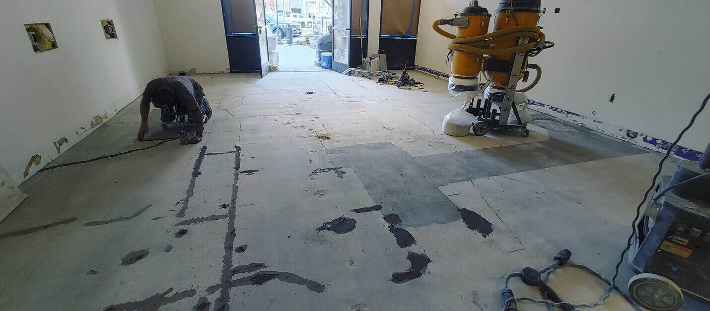 Polished concrete warehouse office floor, Northridge (2 of 10)