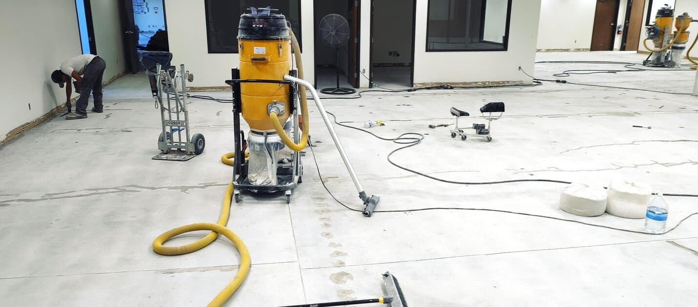 Polished concrete warehouse office floor, Northridge (5 of 10)